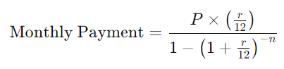 Bond Payment Formula