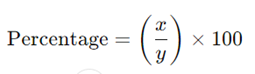 x is what percent of y formula